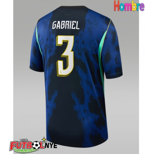 Camiseta Brasil Gabriel Magalhaes #3 Visitante Equipación Mundial 2026 manga corta